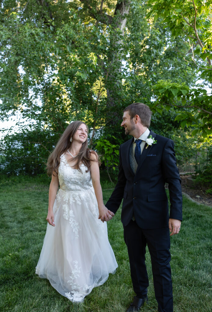 Authentic family photos in Caldwell Idaho - candid orchard session