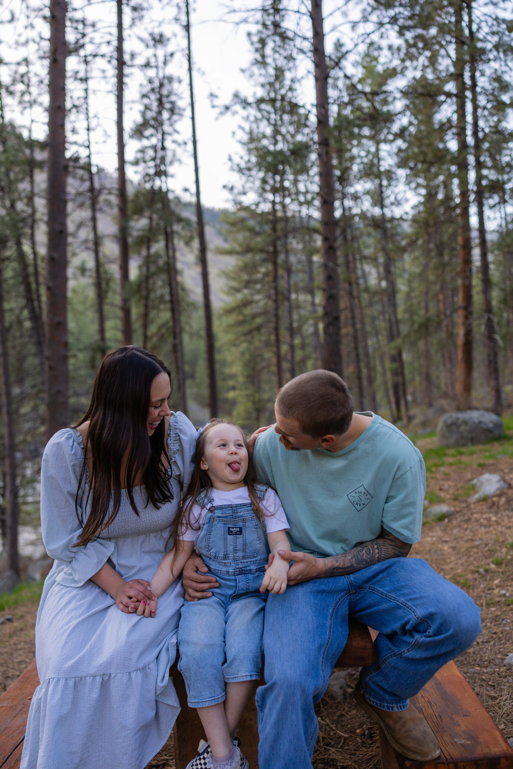 Editorial family portraits - sunrise meadow session near Kuna Idaho